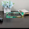 Personalized Acrylic Desk Block with Elegant Teal and Gold Marble Design – Custom Nameplate for Professionals & Gift Occasions - Image 8