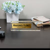 Personalized Acrylic Desk Name Block - Elegant Gold Leaf Design for Office or Home Decor - Perfect Gift for Professionals and Loved Ones - Image 8