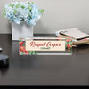 Personalized Acrylic Desk Nameplate with Floral Design - Customizable for Chemists and Professionals, Perfect Gift for Workspaces - Image 8