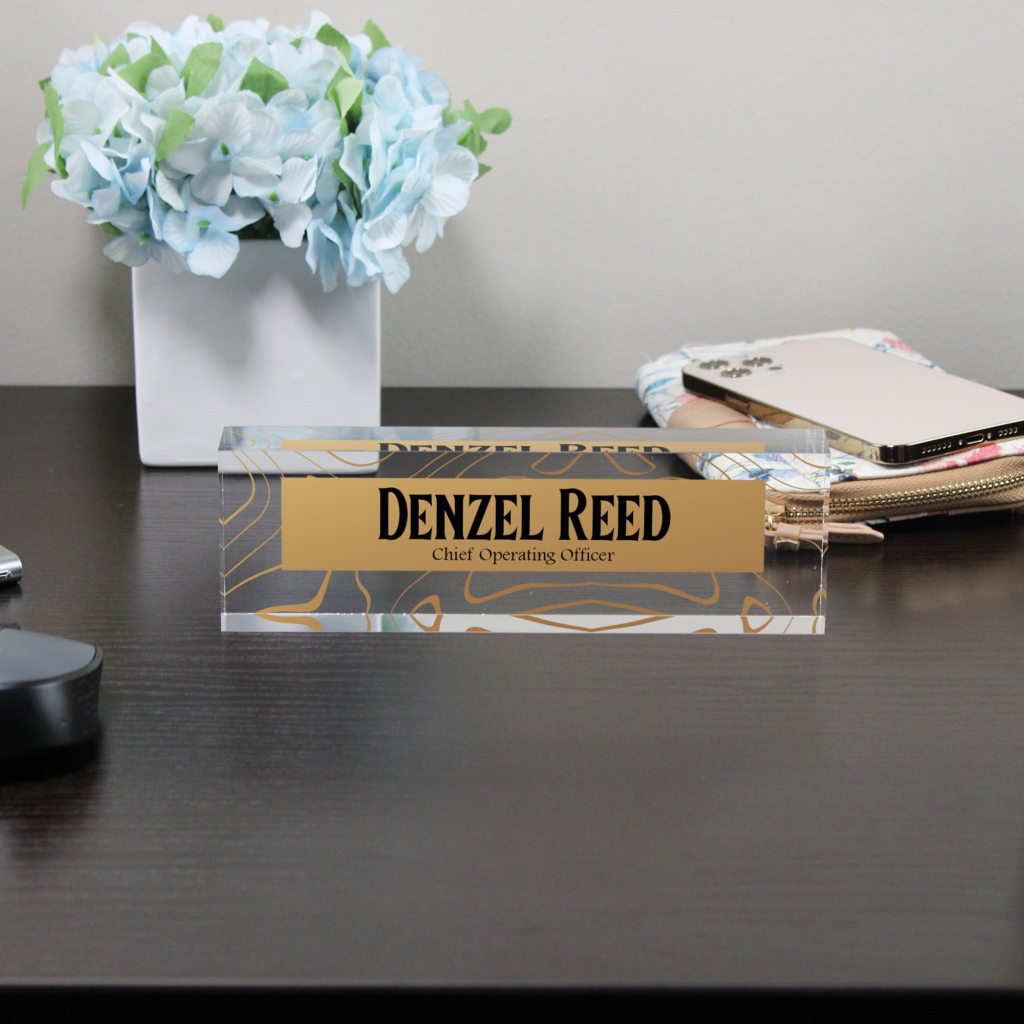 Personalized Acrylic Desk Name Block - Elegant Design for Executives & Professionals - Customizable Gift for Any Occasion - Image 8