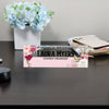 Exquisite Personalized Floral Acrylic Desk Nameplate - Customized Gift for Content Strategists, Crafted with Love - Image 8