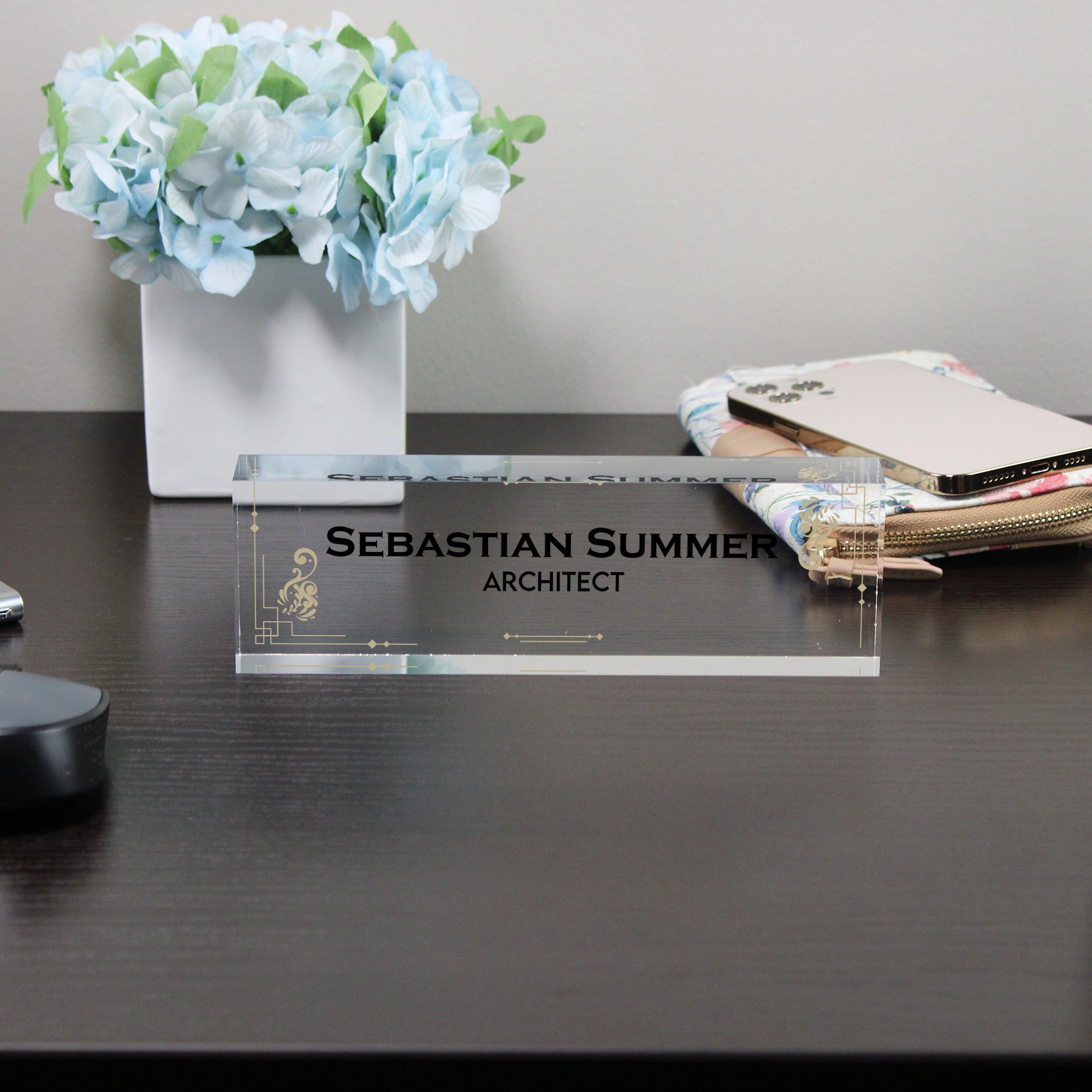 Personalized Acrylic Desk Name Plate - Custom Engraved Office Decor for Architects and Professionals - Image 8