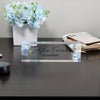 Personalized Acrylic Desk Nameplate with Elegant Blue Floral Design - Ideal Gift for Professionals and Home Offices - Image 8