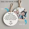 Personalized Thank You Ceramic Ornament - Handcrafted Keepsake for Special Moments and Connections - Image 8