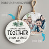 Personalized First Christmas Together 2024 Ceramic Ornament - Artisan Handcrafted Keepsake for Couples - Image 8
