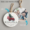 Personalized Family Christmas Ornament - Custom Ceramic Keepsake with Red Tractor & Festive Design - Perfect for Holiday Gift & Decoration 2024 - Image 8