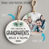 Personalized Ceramic Ornament - First Christmas as Grandparents 2024 - Custom Gift for Benjie & Thelma - Image 8