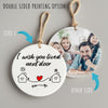 Personalized "I Wish You Lived Next Door" Ceramic Ornament – Handmade Heartfelt Gift for Loved Ones - Image 8