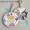 Personalized Floral Ceramic Ornament with Inspirational Scripture & Butterfly Design – Perfect Gift for Any Occasion - Image 8