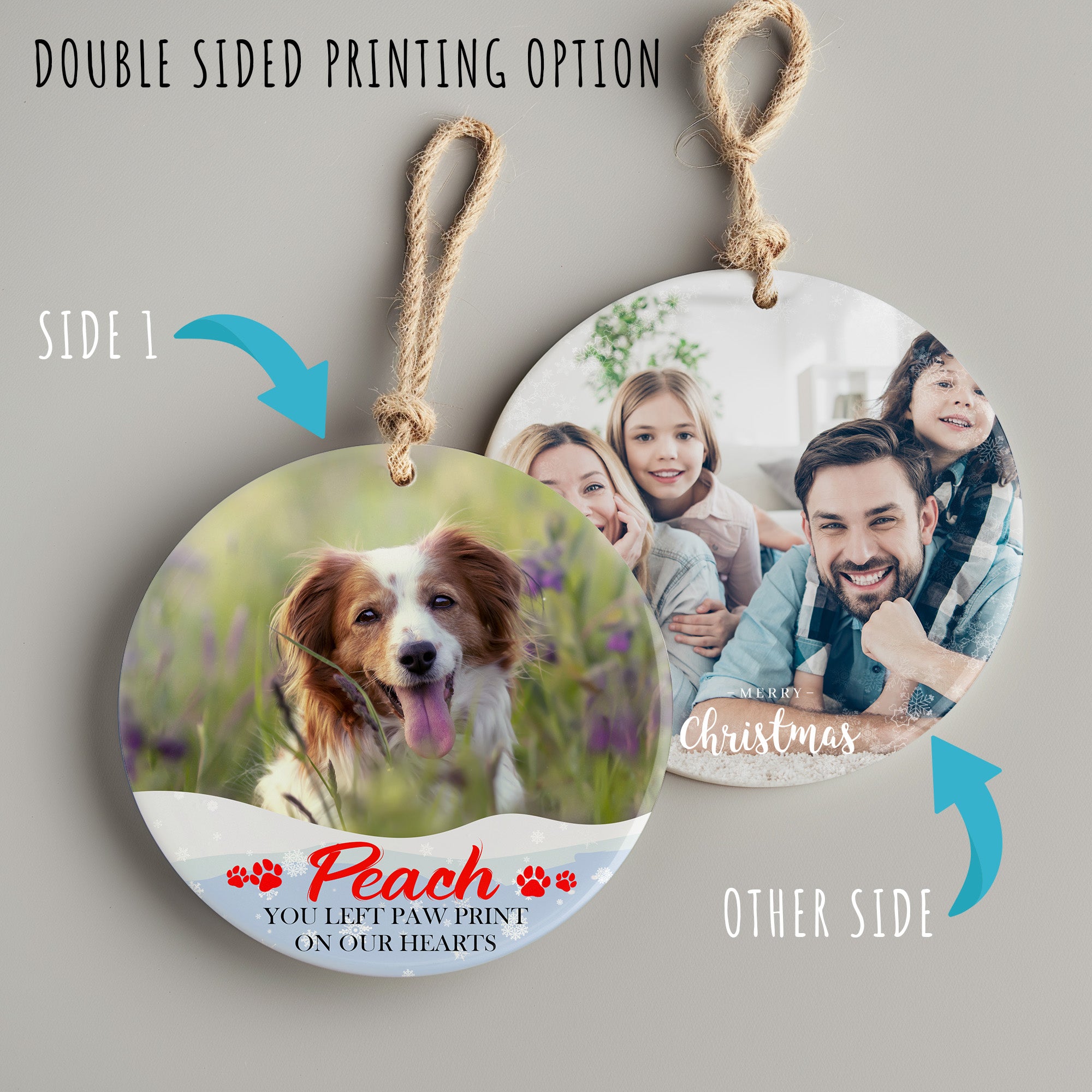 Personalized Pet Memorial Ceramic Ornament - Customizable Keepsake for Cherished Memories - Image 8