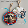 Patriotic Cow Ceramic Ornament - Red, White, and Moo! Personalized Décor for Animal Lovers - Image 8