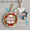 Personalized Handmade Holiday Ceramic Ornament – Festive Wreath Design with Custom Text Options - Image 8