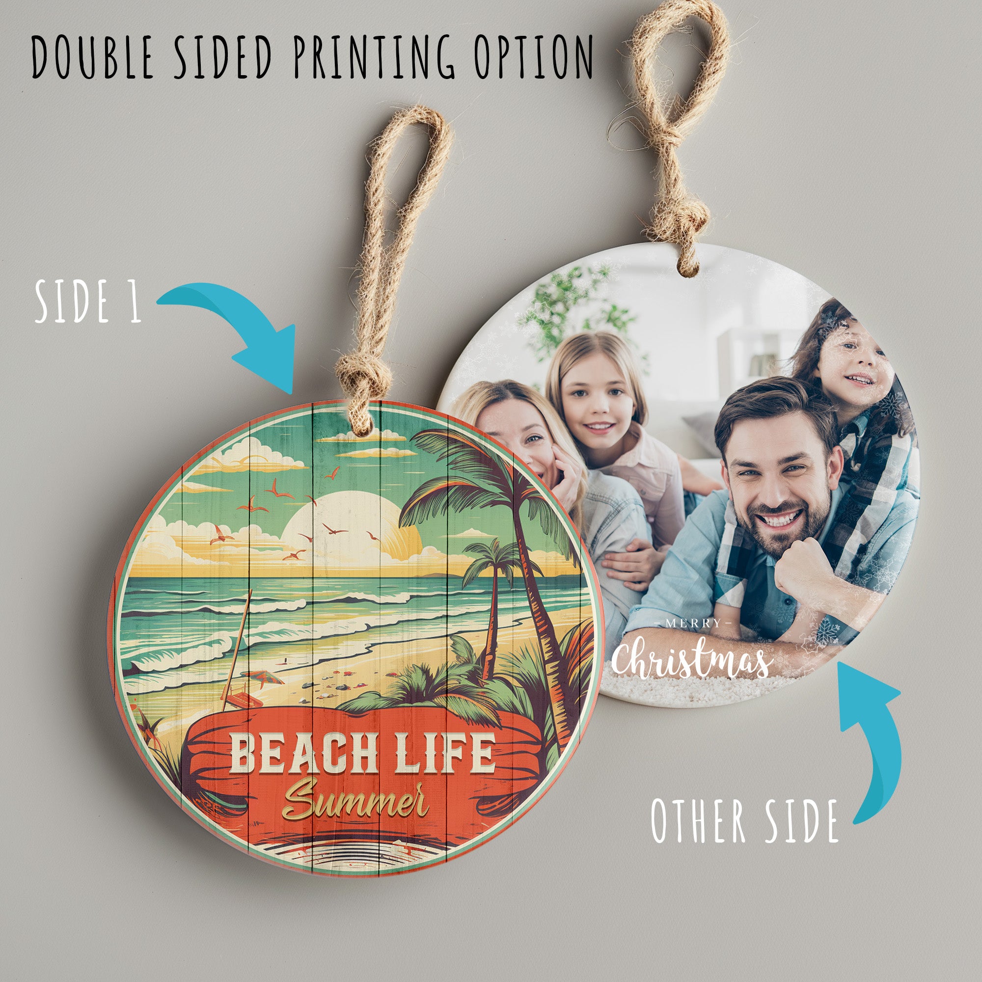 Personalized "Beach Life Summer" Handmade Ceramic Ornament - Vibrant Coastal Design for Unique Gift-Giving - Image 8