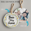Personalized Daisy Wreath Ceramic Ornament - "Bless This Home" Rustic Charm for Every Room - Image 8