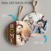 Personalized Snowman Ceramic Ornament with Rustic "Home" Design - Perfect Handmade Holiday Gift for Family and Friends - Image 8