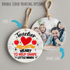 Personalized Teacher Appreciation Ceramic Ornament – Heartfelt Handmade Keepsake for Educators - Image 8
