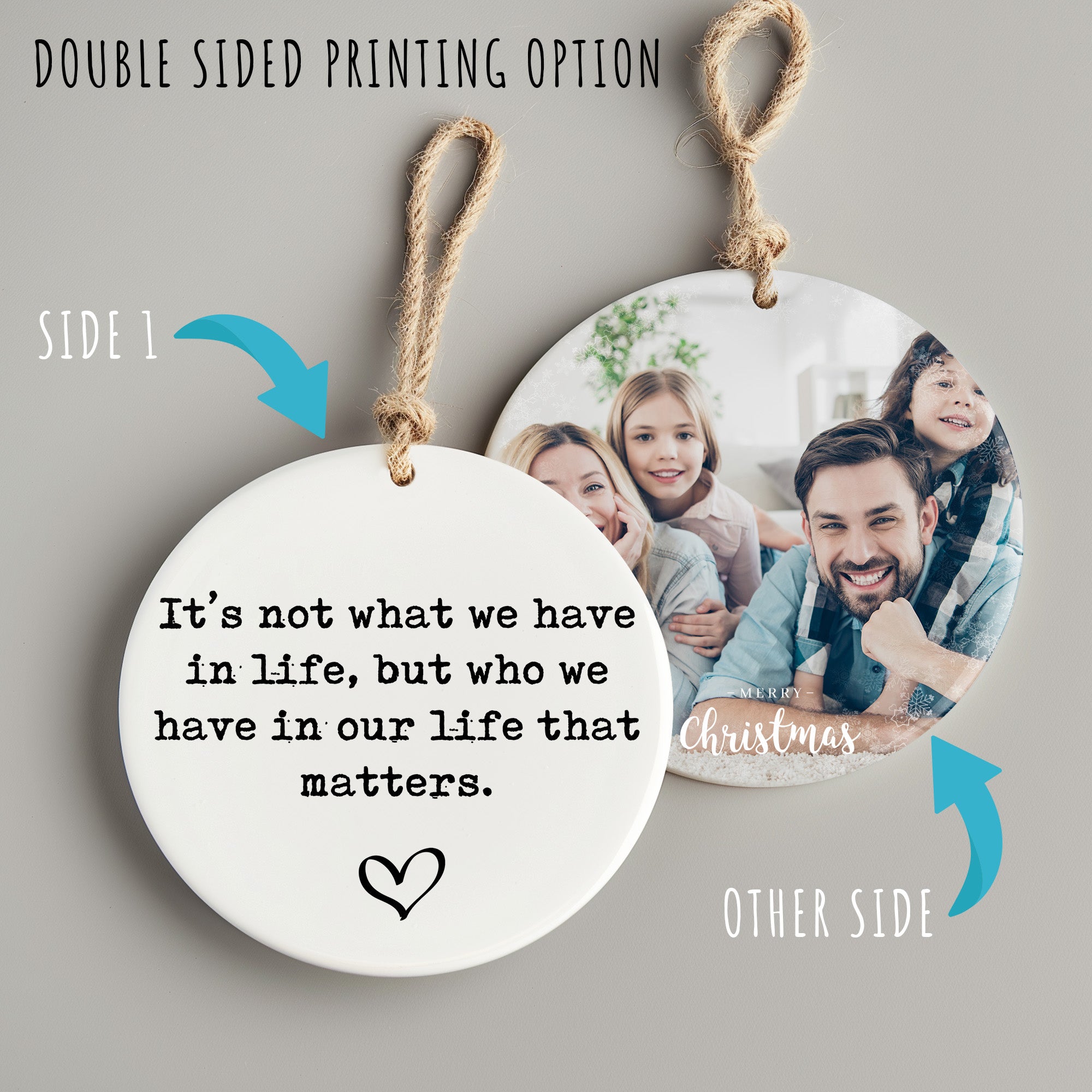 Personalized Ceramic Ornament with Heartfelt Quote - Perfect for Cherished Relationships & Special Occasions - Image 8