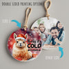 Personalized Llama Christmas Ornament - Festive Ceramic Decoration with Custom Message for Holiday Gifting - Image 8