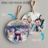 Personalized Welcome Snowman Ceramic Ornament - Cozy Winter Scene for Holiday Decorations and Gift-Giving - Image 8
