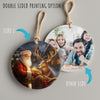 Personalized Santa & Reindeer Ceramic Ornament – Handmade Holiday Keepsake Perfect for Christmas Gift-Giving - Image 8