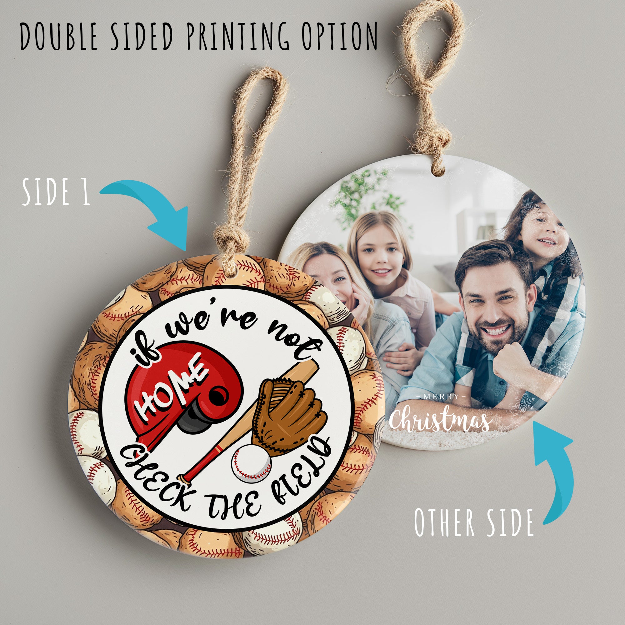 Personalized Ceramic Baseball Ornament – Perfect Gift for Sports Enthusiasts & Handmade Home Decor - Image 8