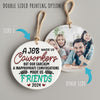 Personalized Ceramic Ornament Keepsake: Celebrating Friendship and Laughter in the Workplace - Perfect 2024 Gift - Image 8