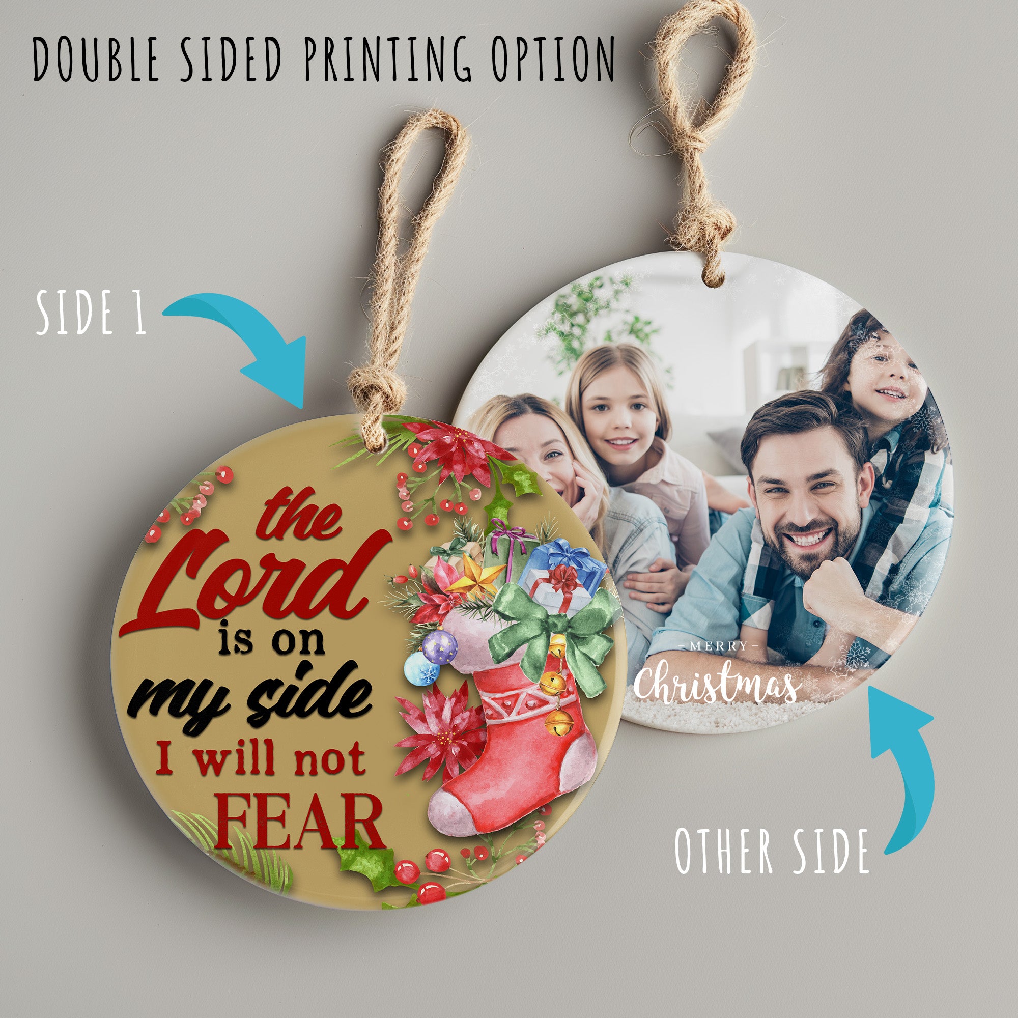 Personalized Christmas Ceramic Ornament with Inspirational Quote – Handmade Holiday Gift for Loved Ones - Image 8