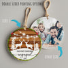 Personalized "Our First Christmas Engaged" Ceramic Ornament 2024 - Customizable Gift for Couples - Image 8