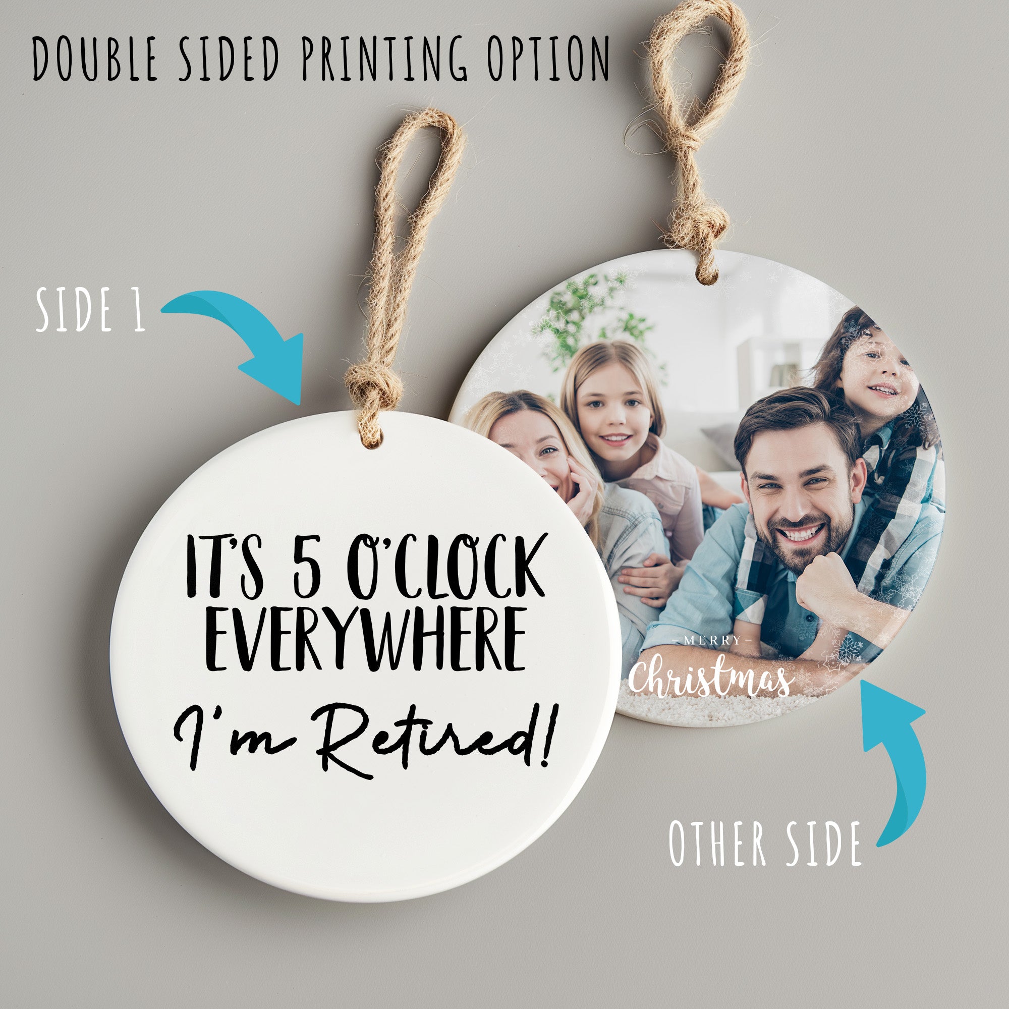 Personalized Retirement Ceramic Ornament – Celebrate New Beginnings with Unique Keepsake Gift for Retirees - Image 8