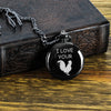 Personalized Pocket Watch - "I Love Your" Design with Silhouette Art - Perfect Custom Gift for Special Occasions - Image 8