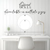 Personalized Round Metal Sign for Dog Lovers - "The Dogs Are in Charge, We Just Live Here" with Paw Prints and Bone Design - Image 7