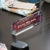 Personalized Floral Acrylic Desk Name Block - Elegant Custom Gift for Copy Editors & Professionals - Image 9