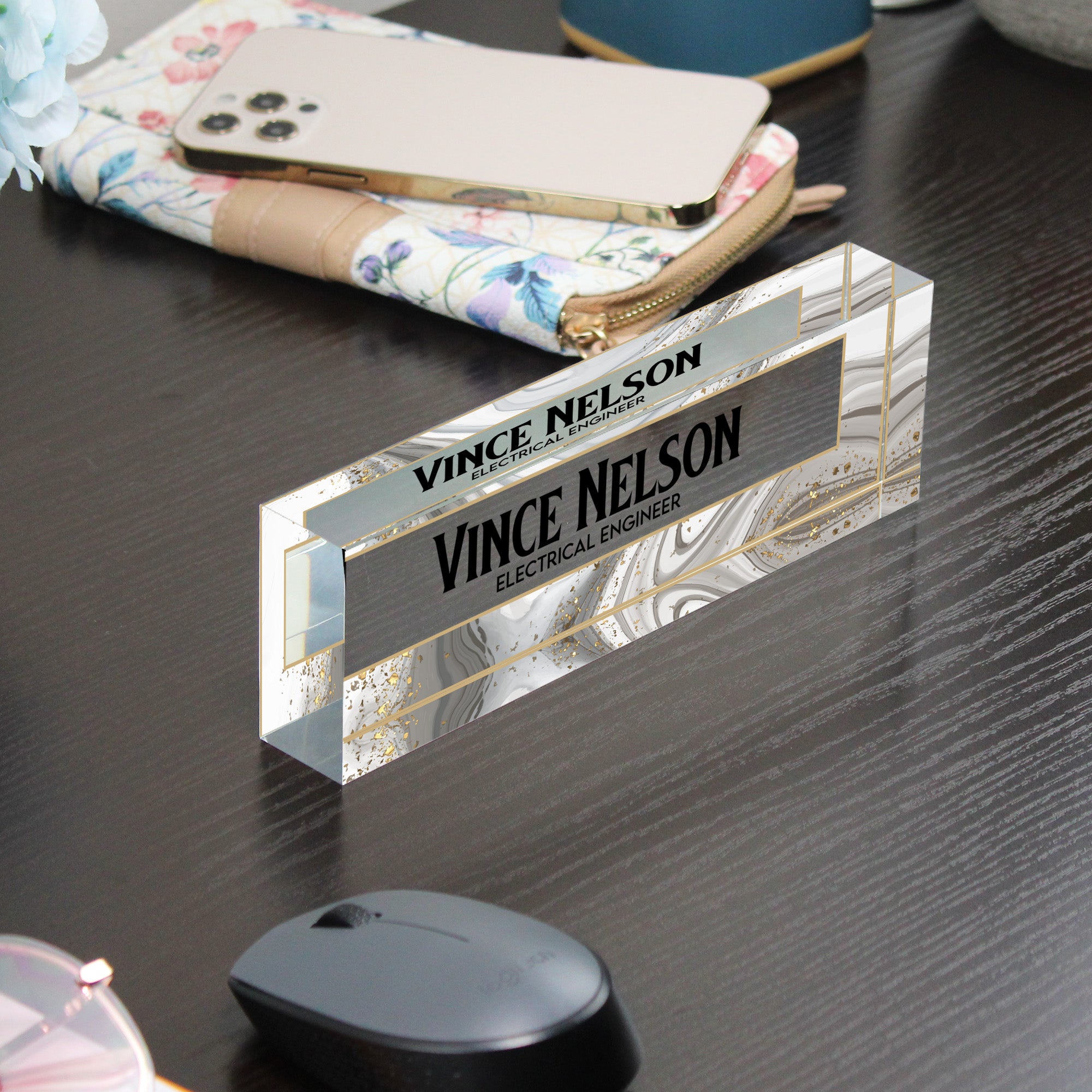 Personalized Acrylic Desk Name Block - Custom Office Décor for Professionals and Gift-Giving - Image 9