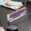 Personalized Floral Acrylic Desk Name Block - Elegant Custom Gift for Entrepreneurs - Image 9