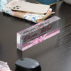 Personalized Executive Assistant Acrylic Desk Block - Elegant Floral Design for Custom Office Decor and Unique Gift Giving - Image 9