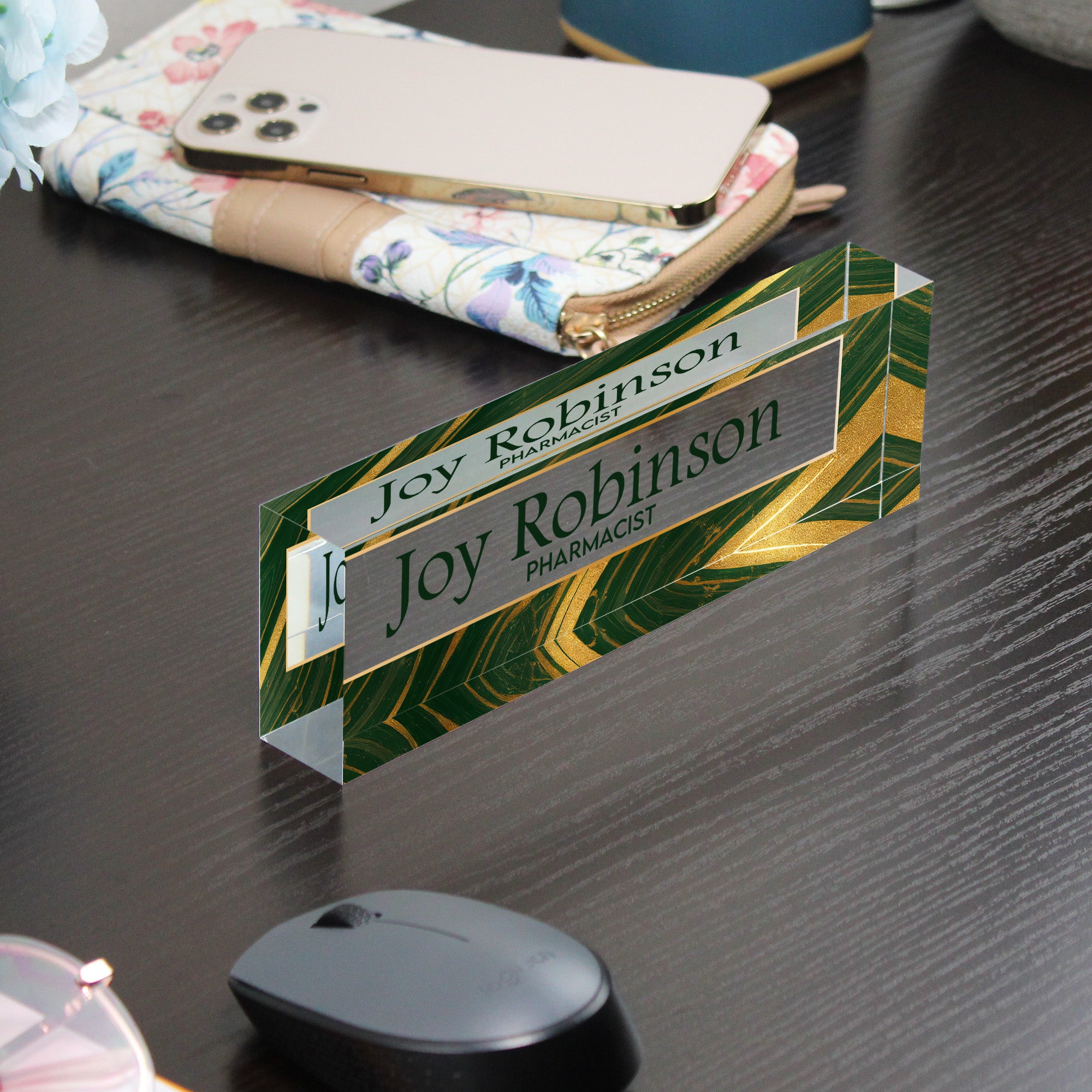 Elegant Personalized Acrylic Desk Nameplate – Custom Engraved for Professionals, Perfect Gift for Office Décor and Celebrations - Image 9