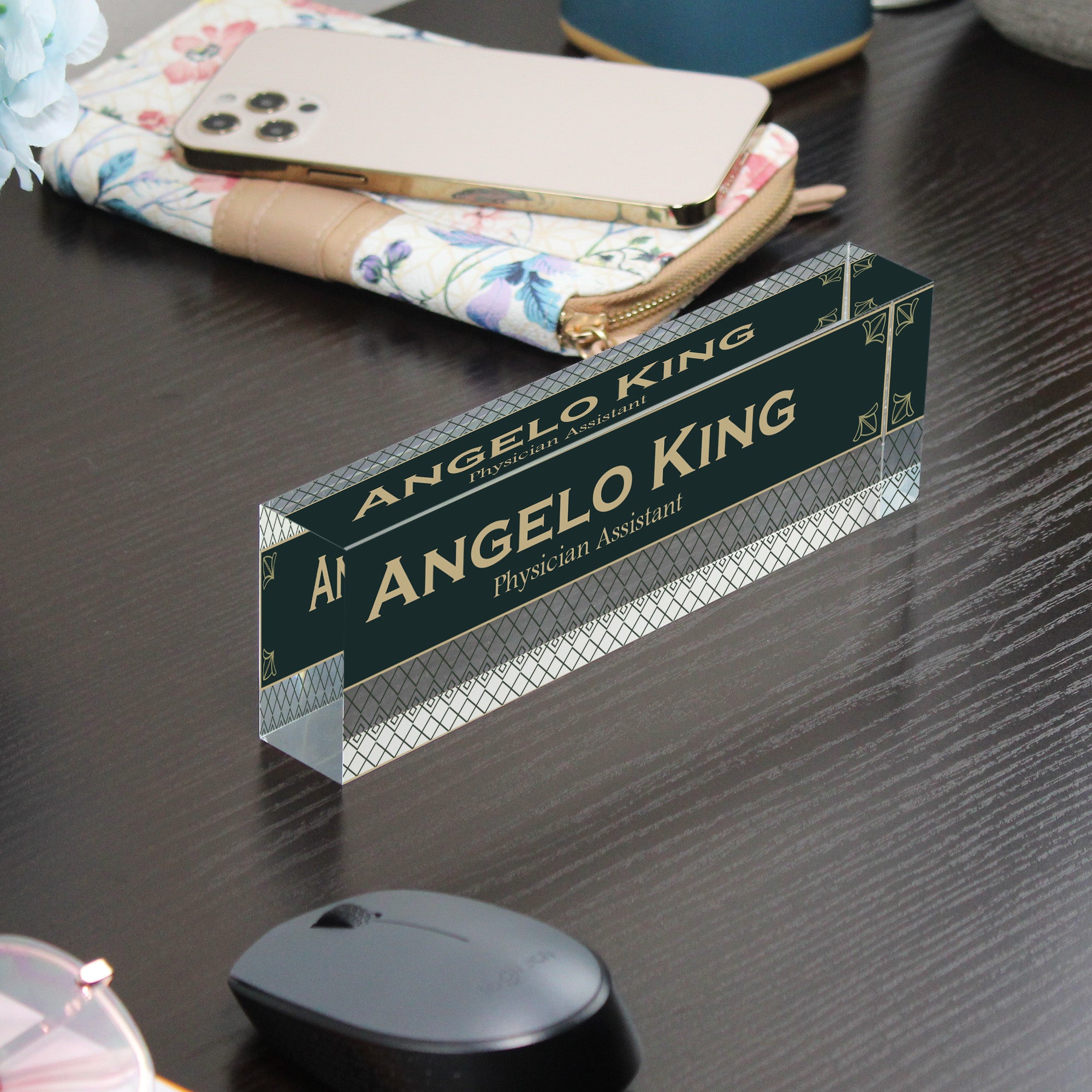 Personalized Acrylic Desk Name Plate – Elegant Handmade Design for Professionals and Gift-Giving - Image 9
