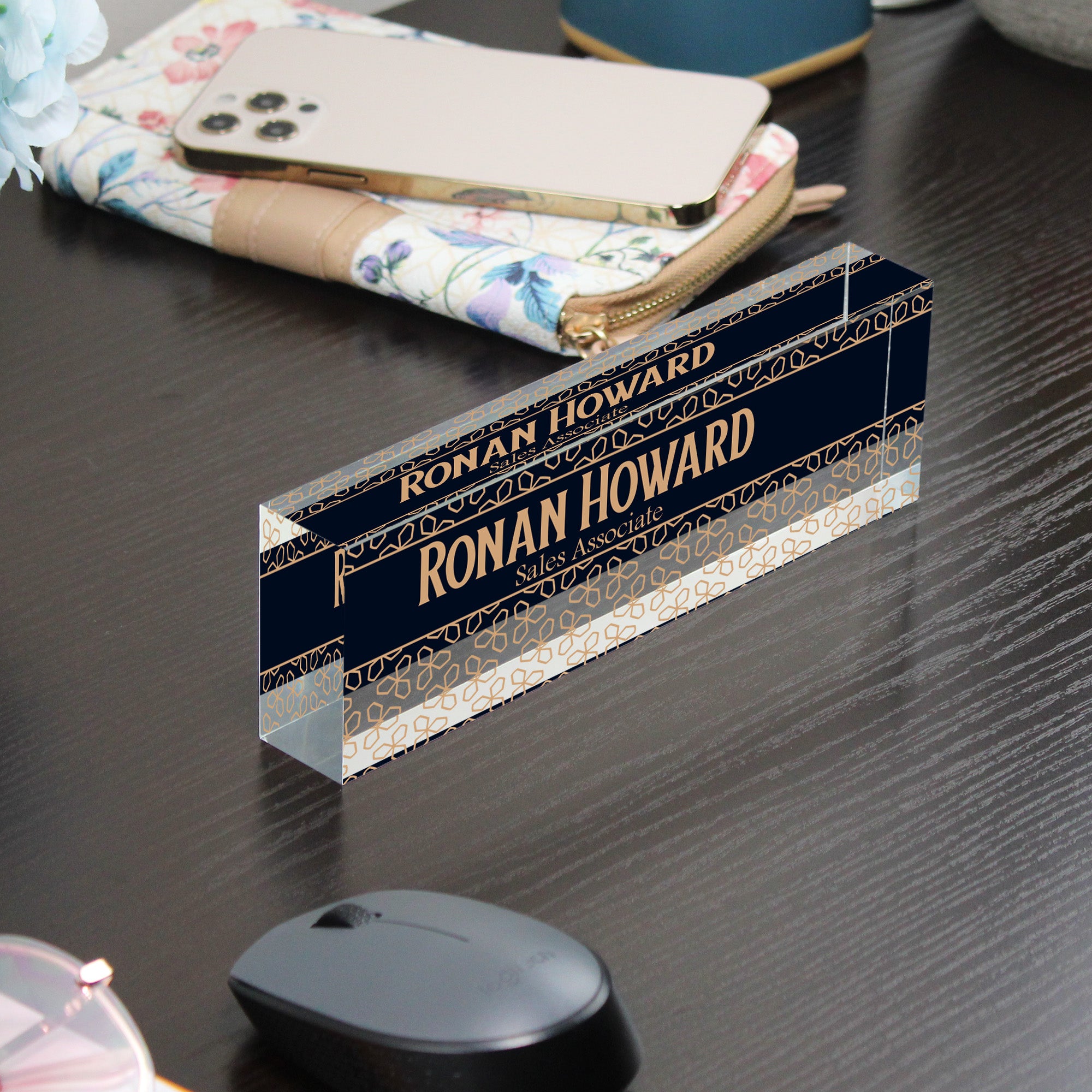 Elegant Personalized Acrylic Desk Block - Custom Nameplate for Professionals and Gift Occasions - Image 9