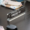 Personalized Art Deco Acrylic Desk Block - Custom Name Plate for Professionals and Gift Giving - Image 9