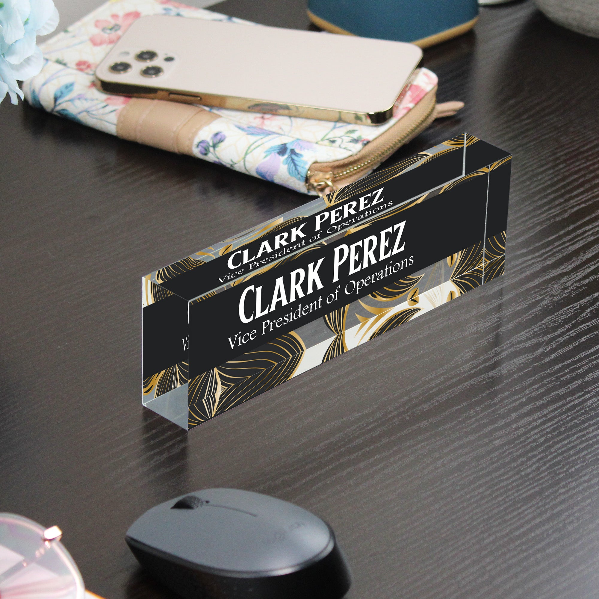 Personalized Acrylic Desk Block - Elegant Custom Nameplate for Professionals and Thoughtful Gifts - Image 9
