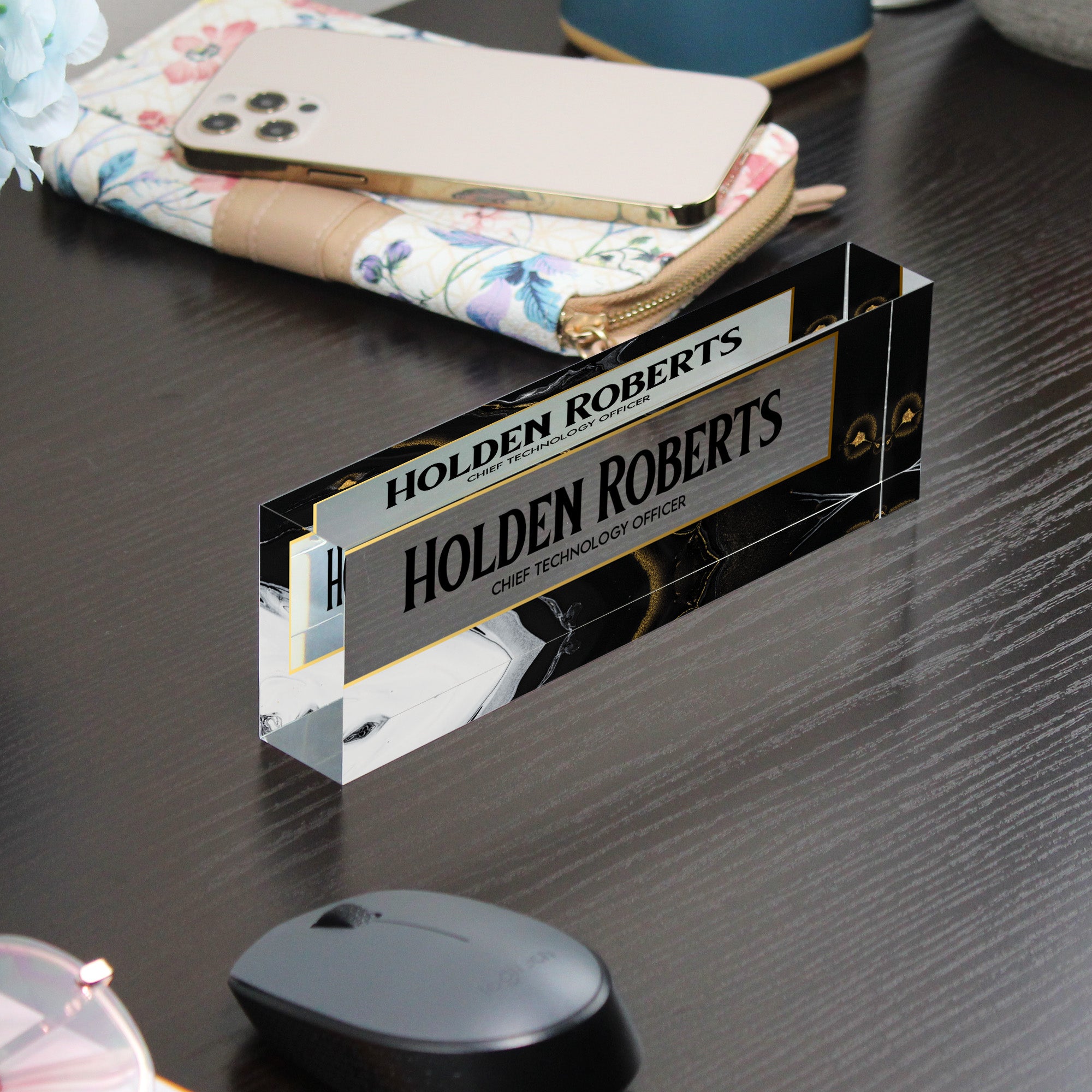 Personalized Acrylic Desk Name Block - Custom Office Decor for Executives & Professionals - Ideal Gift for Promotion & Recognition - Image 9