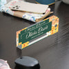 Personalized Floral Acrylic Desk Block - Custom Nameplate for Office and Gift - Elegant Creative Director Design - Image 9
