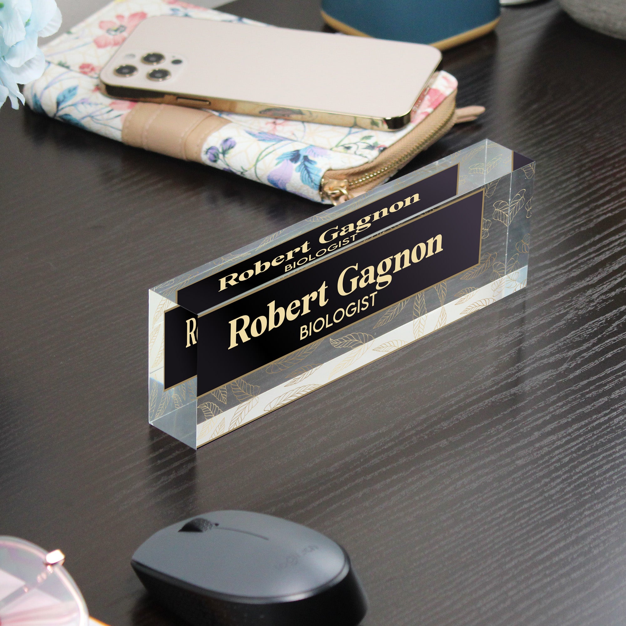 Personalized Acrylic Desk Nameplate - Custom Engraved Office Decor for Professionals, Teachers & More - Image 9