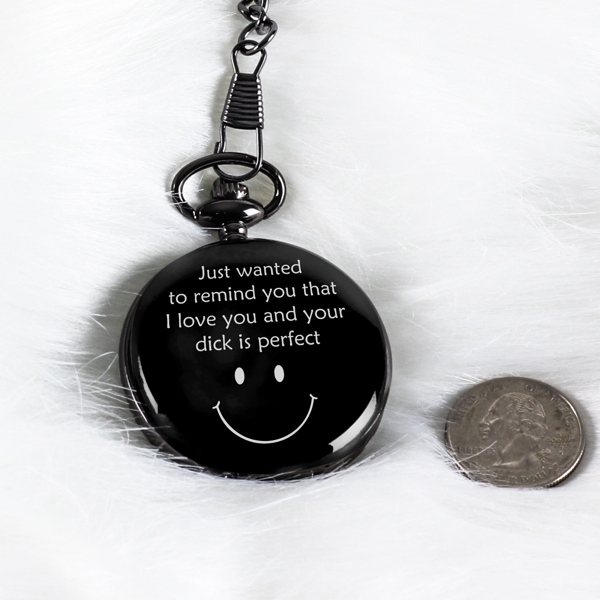 Elegant Personalized Pocket Watch with Heartfelt Message – Unique Gift for Him or Her - Image 9