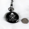 Personalized Father of the Bride Pocket Watch – Engraved Keepsake for Weddings, Handcrafted in Elegant Black - Image 9