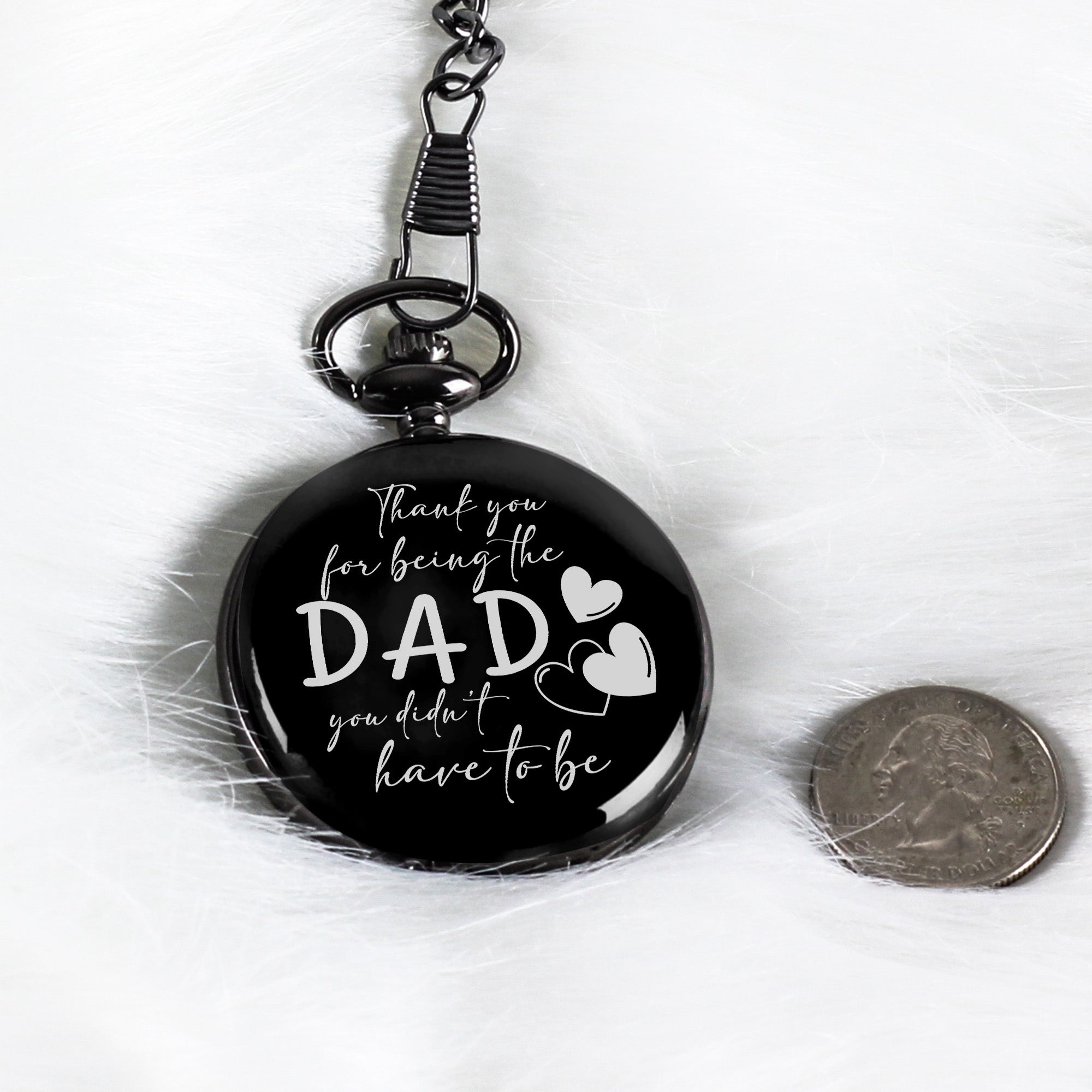 Personalized Engraved Pocket Watch for Dad - Thoughtful Gift for Stepfathers, Foster Dads & Mentors - Image 9