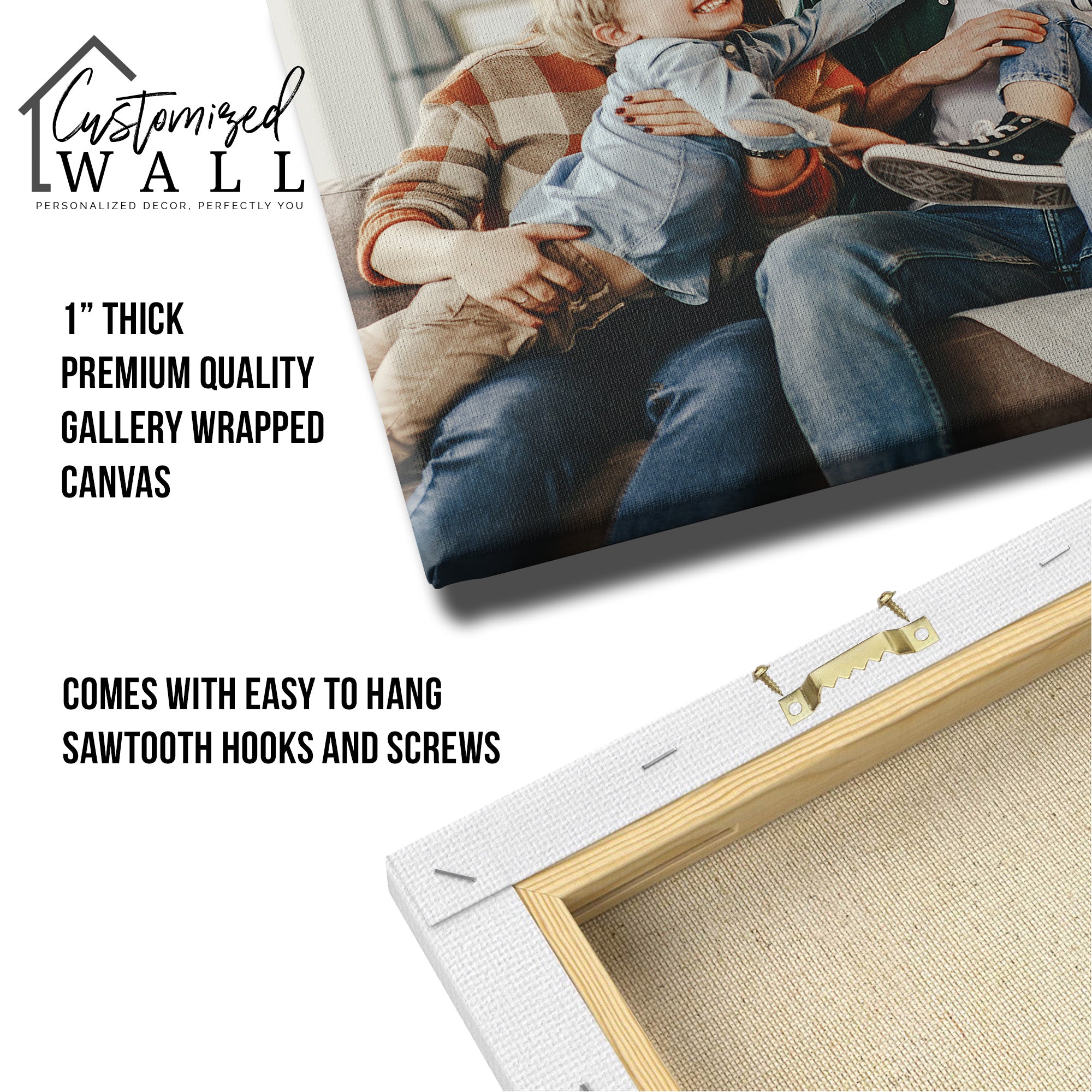 Personalized "We Are Team" Wrapped Canvas - Custom Photo and Text Art for Couples - Image 9