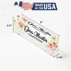 Personalized Acrylic Desk Block with Floral Design - Custom Name Sign for Cosmetologists and Beauty Professionals - Image 10