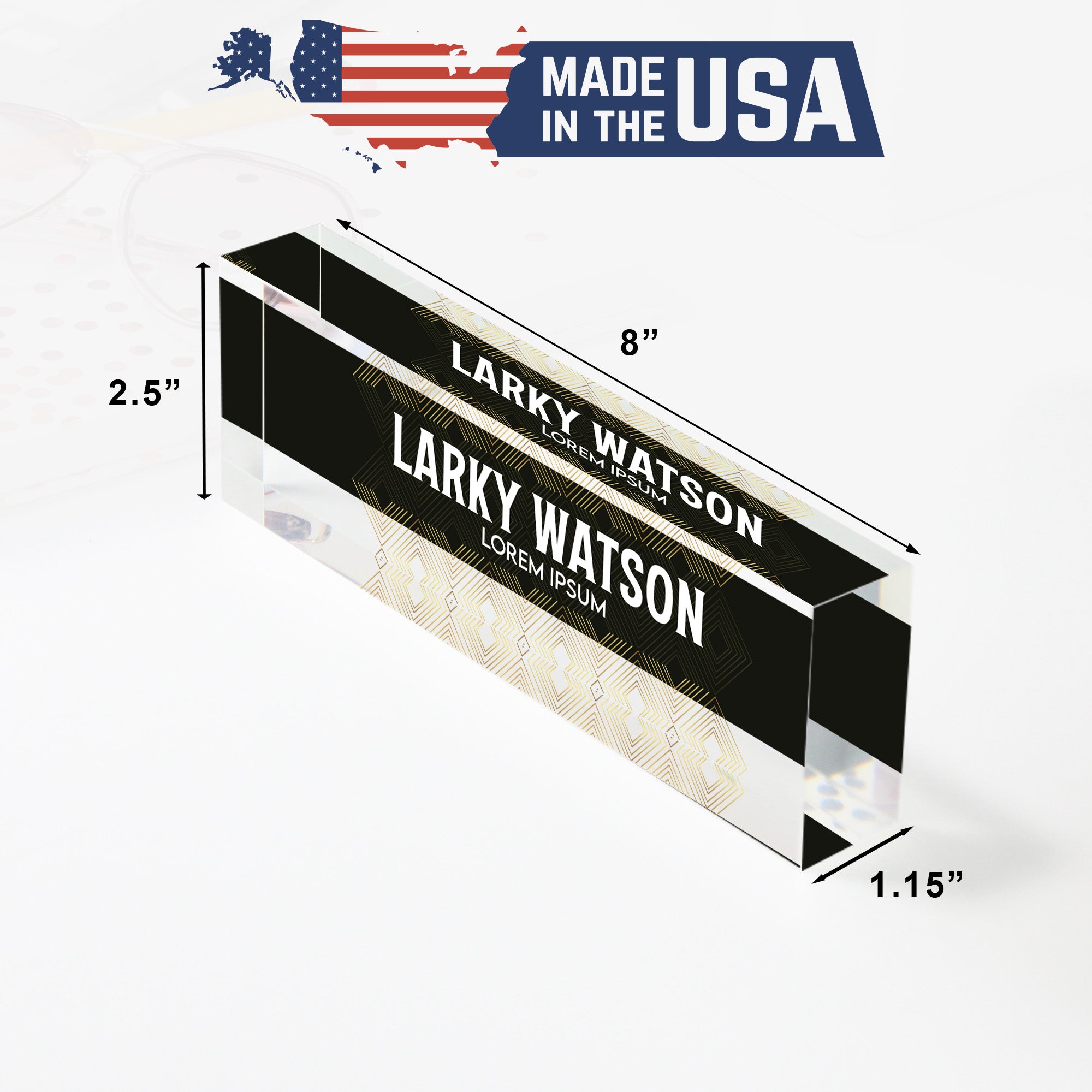 Personalized Acrylic Desk Name Plate – Elegant Custom Office Decor, Perfect Gift for Professionals and Graduates - Image 10