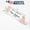 Personalized Floral Acrylic Desk Name Plate for Managers – Custom Office Decor with Elegant Floral Design - Image 10